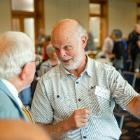 President Emeritus Don Lubbers with guest at Retiree Reception 2018